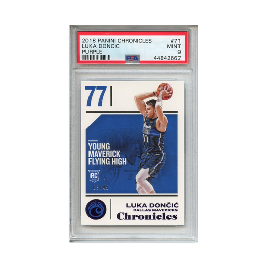 Luka Doncic Purple 2018 Panini Chronicles #3 PSA 9