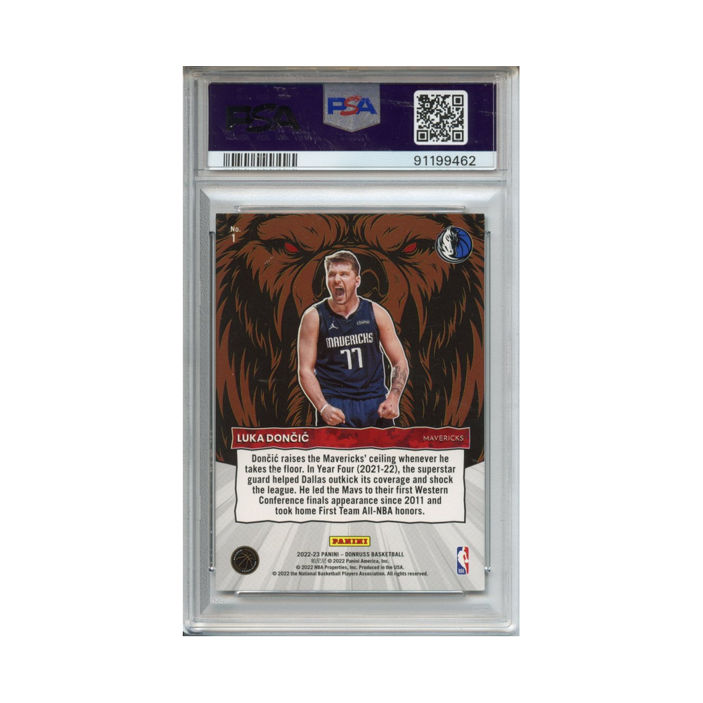 Luka-Doncic-Unleashed-PP-Gold-2022-Donruss-PSA-8-Rückseite