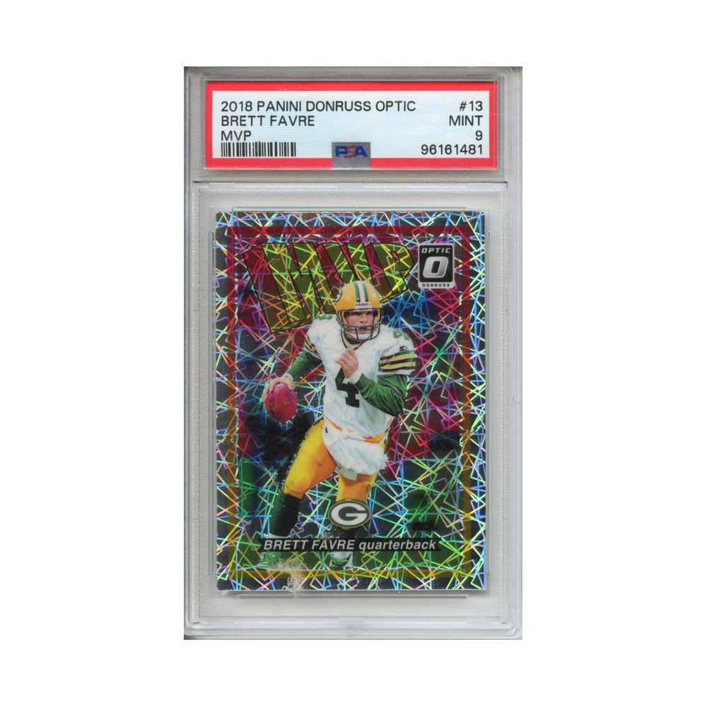 Brett-Favre-MVP-2018-Panini-Donruss-Optic-PSA-9-Vorderseite