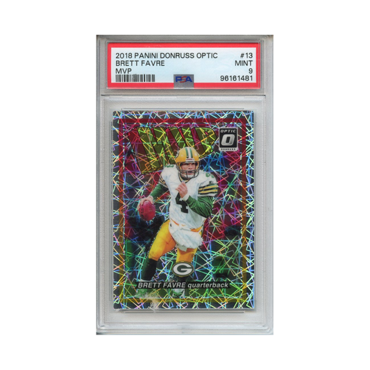 Brett-Favre-MVP-2018-Panini-Donruss-Optic-PSA-9-Vorderseite