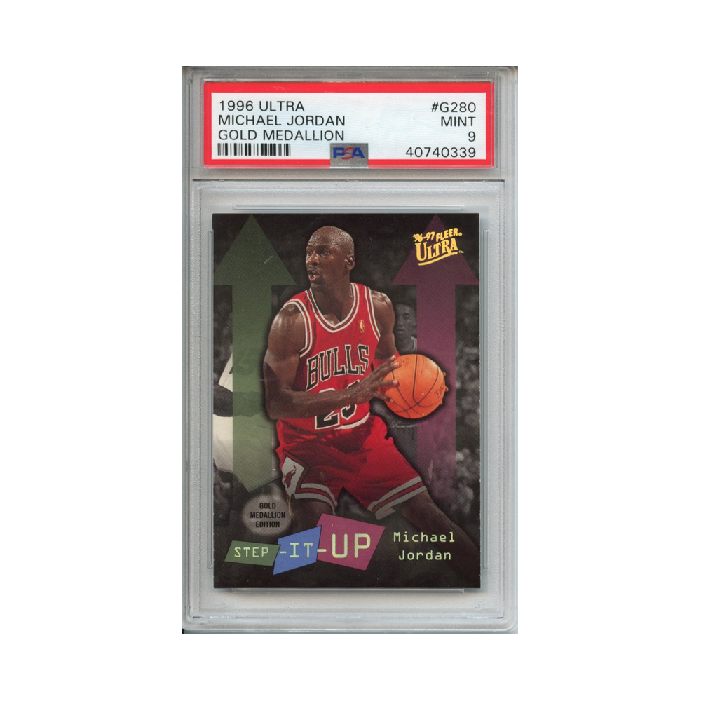 Michael-Jordan-Gold-Medallion-1996-Ultra-PSA-9-Vorderseite