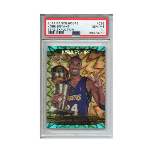 Kobe-Bryant-Teal-Explosion-2017-Panini-Hoops-PSA-10-Vorderseite