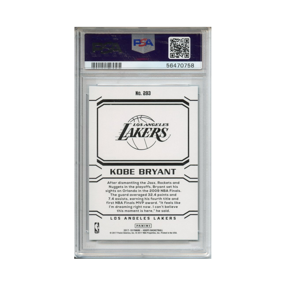 Kobe-Bryant-Teal-Explosion-2017-Panini-Hoops-PSA-10-Rückseite