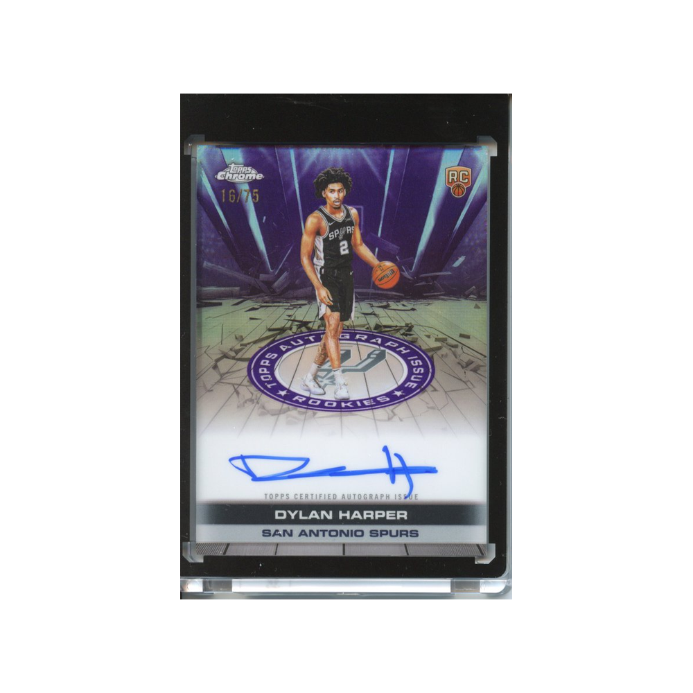 Dylan-Harper-Auto-Purple-Refractor-/75-2025-Topps-Chrome-Vorderseite