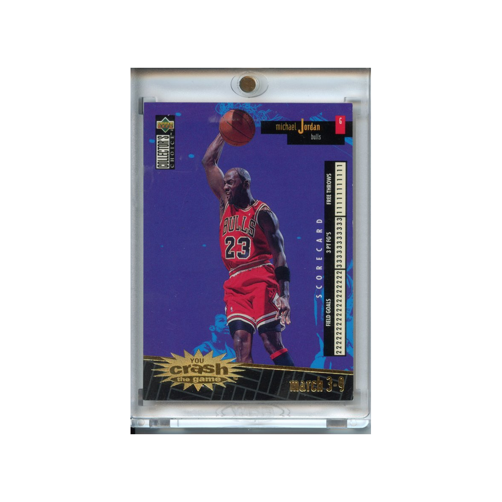 Michael-Jordan-You-Crash-the-Game-Gold-1996-Upper-Deck-Collector's-Choice-Vorderseite