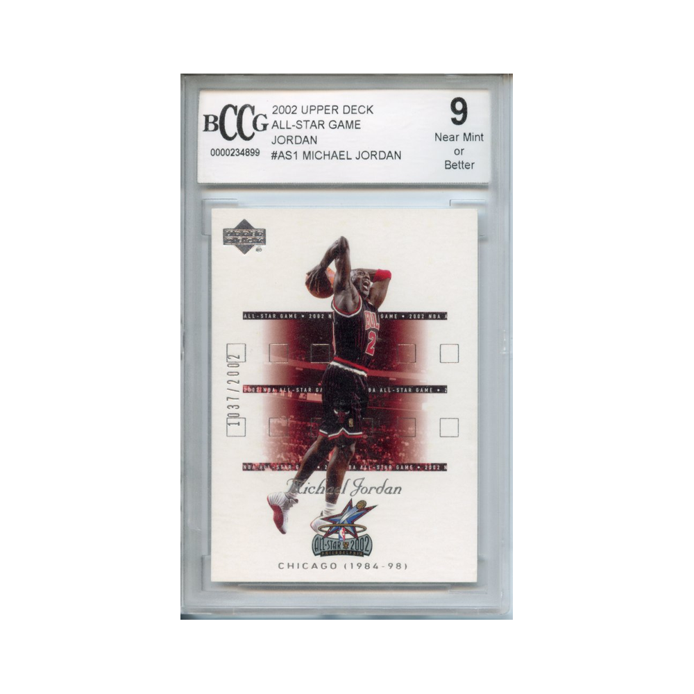 Michael-Jordan-All-Star-Game-2002-Upper-Deck-#2-BCCG-9-Vorderseite