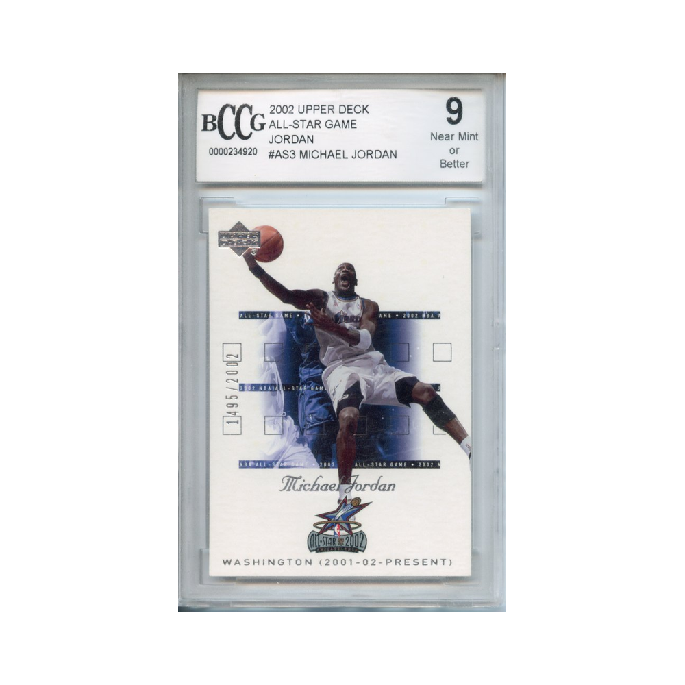 Michael-Jordan-All-Star-Game-2002-Upper-Deck-#1-BCCG-9-Vorderseite