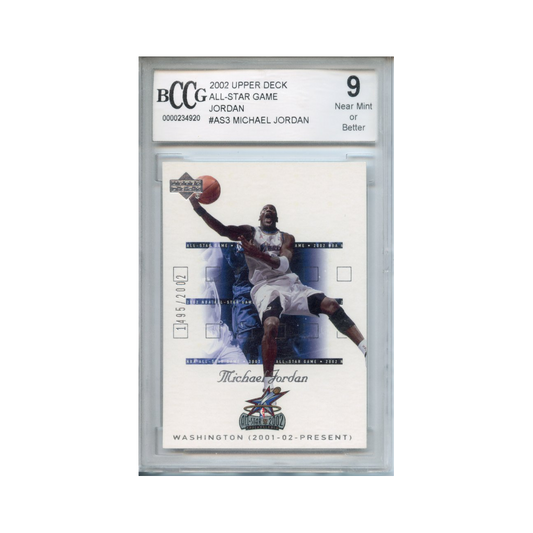 Michael-Jordan-All-Star-Game-2002-Upper-Deck-#1-BCCG-9-Vorderseite