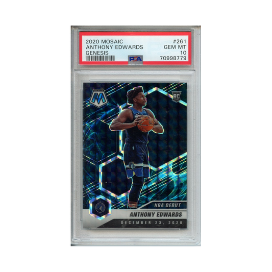 Anthony-Edwards-Genesis-2020-Mosaic-PSA-10-Vorderseite