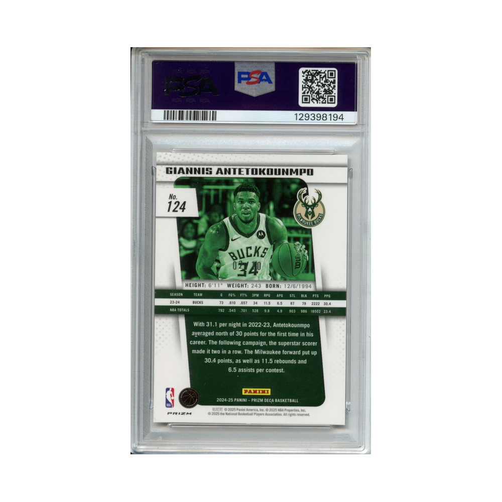 Giannis-Antetokounmpo-Gold-Prizm-2024-Prizm-Deca-PSA-9-Rückseite