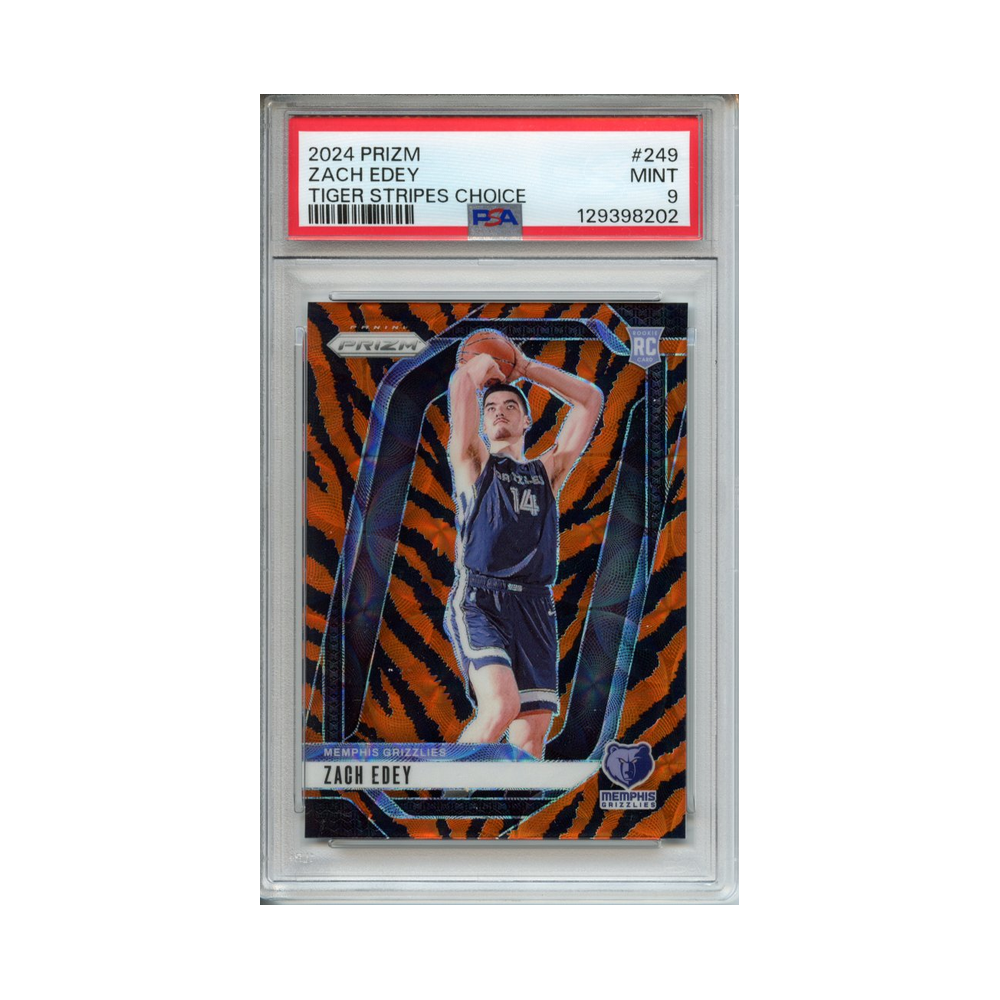Zach-Edey-Tiger-Stripes-Choice-2024-Prizm-PSA-9-Vorderseite