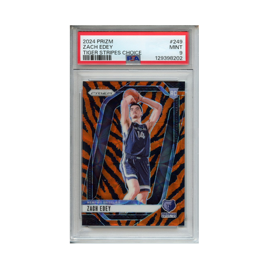 Zach-Edey-Tiger-Stripes-Choice-2024-Prizm-PSA-9-Vorderseite