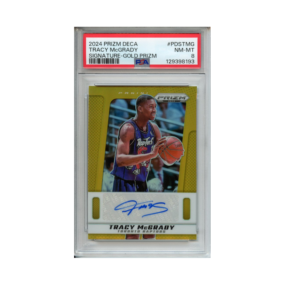 Tracy-McGrady-Signature-Gold-Prizm-2024-Prizm-Deca-PSA-8-Vorderseite