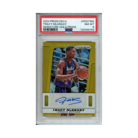 Tracy-McGrady-Signature-Gold-Prizm-2024-Prizm-Deca-PSA-8-Vorderseite