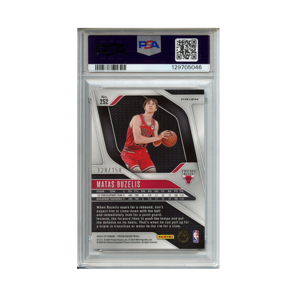 Matas-Buzelis-Premium-Factory-Set-2024-Prizm-PSA-10-Rückseite