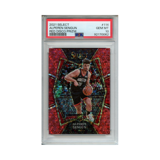 Alperen-Sengun-Red-Disco-Prizm-2021-Select-PSA-10-Vorderseite