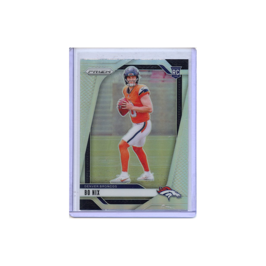 Bo-Nix-Silver-Prizm-2024-Prizm-Football-Vorderseite