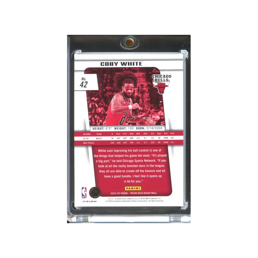 Coby-White-Black-1/1-2024-Prizm-Deca-Rückseite