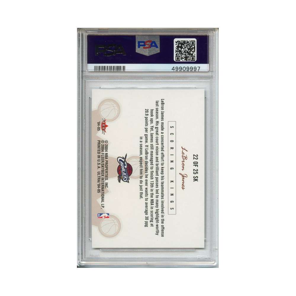 Lebron-James-Scoring-Kings-2004-Ultra-PSA-10-Rückseite