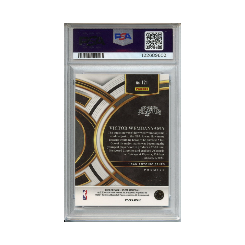 Jalen-Williams-Blue-Prizm-2022-Prizm-PSA-10-Rückseite