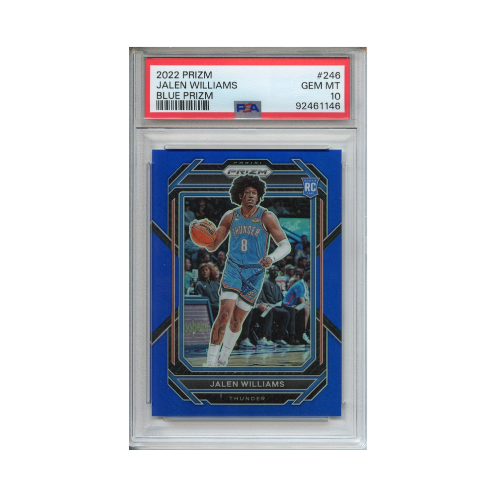 Jalen-Williams-Blue-Prizm-2022-Prizm-PSA-10-Vorderseite