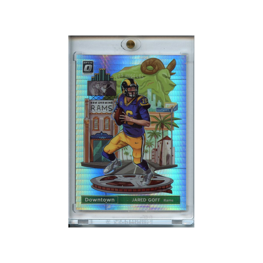 Jared-Goff-Downtown!-2019-Donruss-Optic-Football-Vorderseite