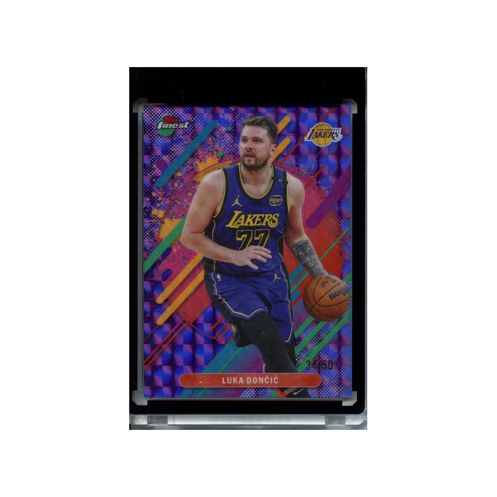Luka-Doncic-Purple-Geometric-Refractor-/50-2025-Topps-Finest-Vorderseite