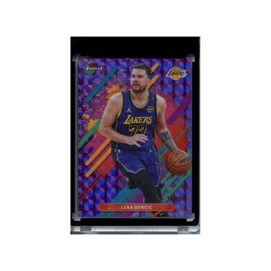 Luka-Doncic-Purple-Geometric-Refractor-/50-2025-Topps-Finest-Vorderseite