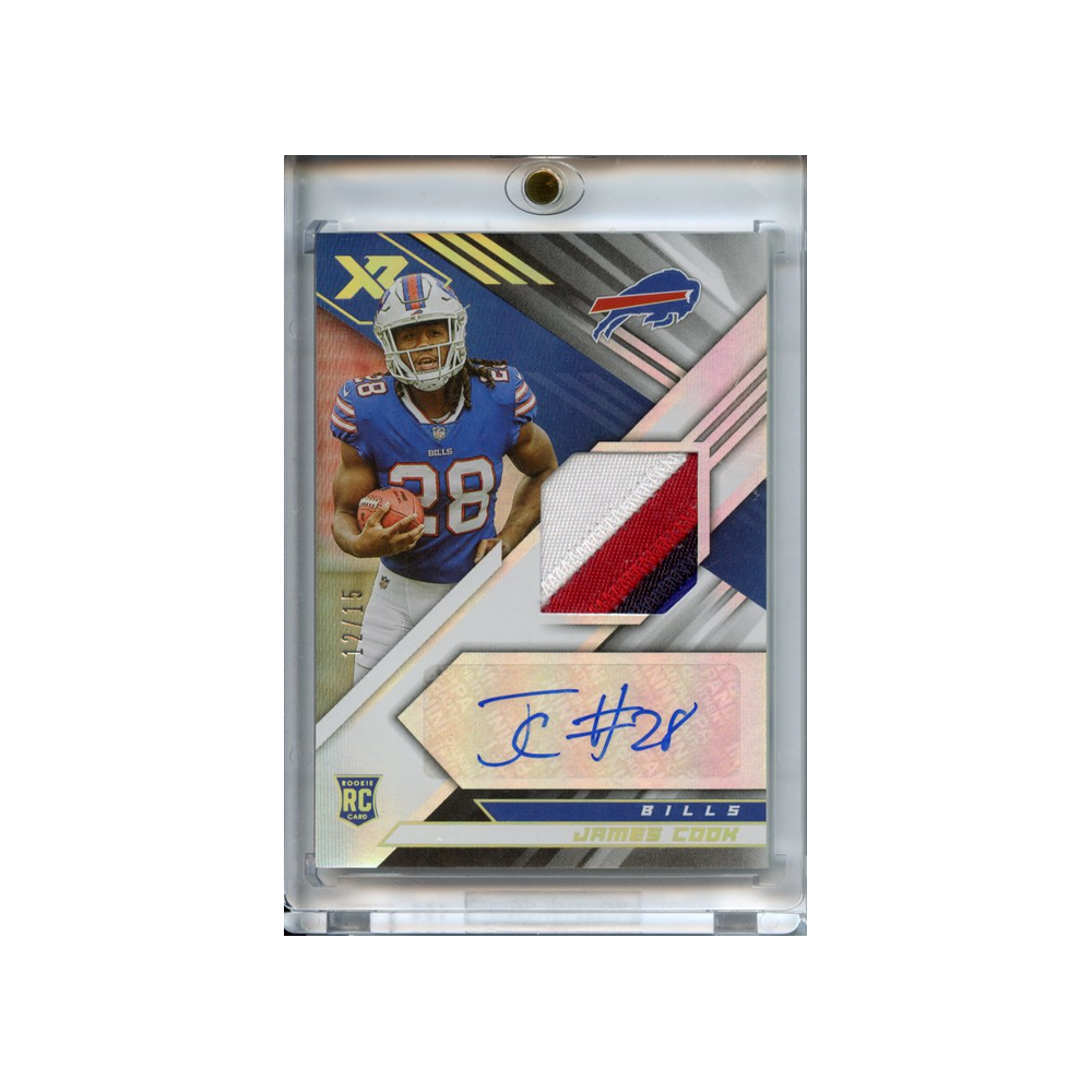 James-Cook-Patch-Auto-/15-2022-Xr-Football-Vorderseite