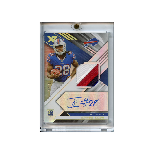 James-Cook-Patch-Auto-/15-2022-Xr-Football-Vorderseite