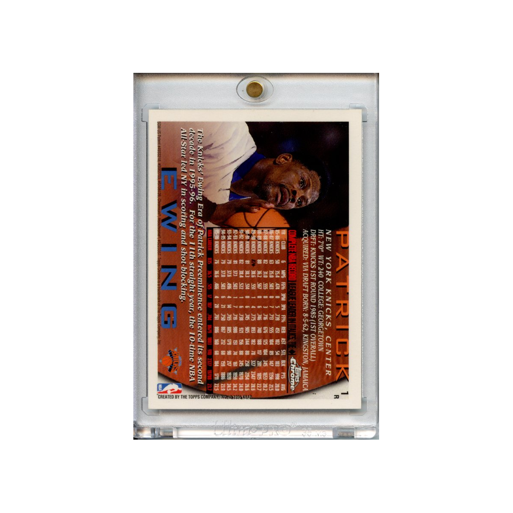 Patrick-Ewing-Refractor-1996-Topps-Chrome-Rückseite
