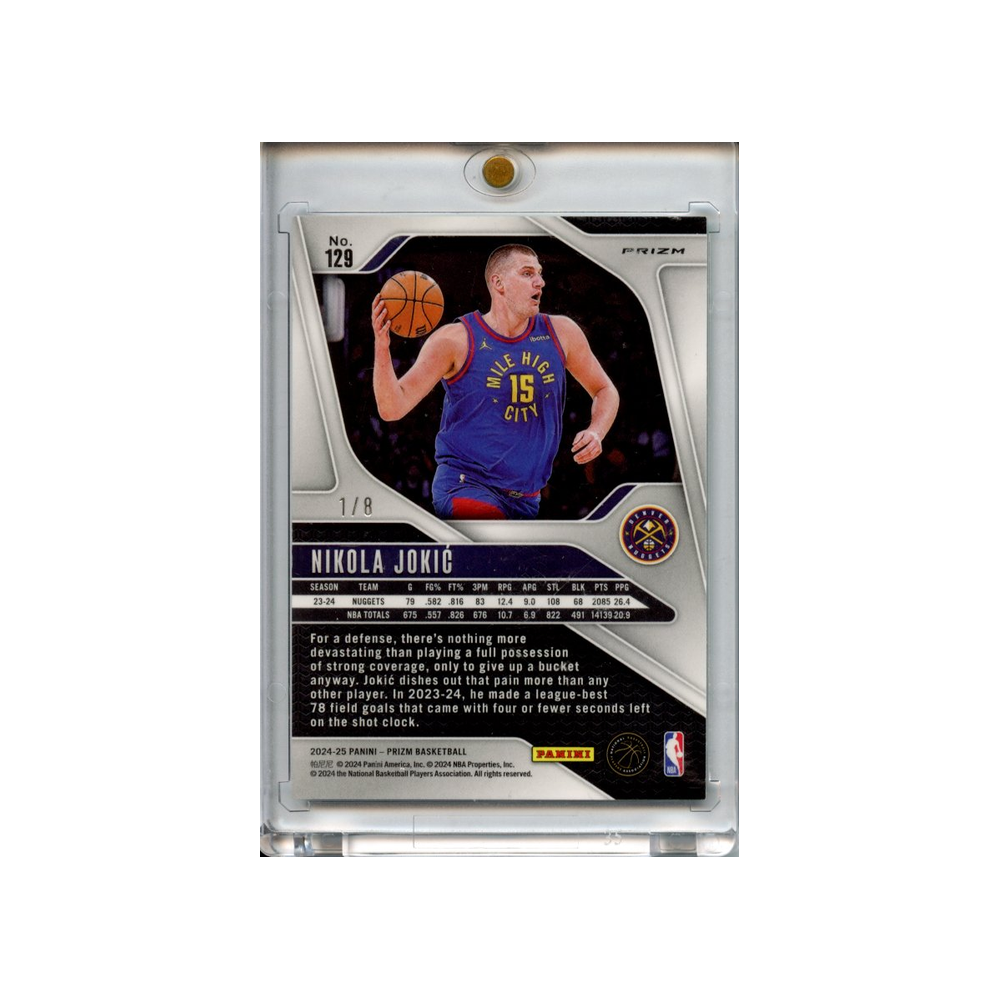 Nikola-Jokic-Green-Sparkle-/8-2024-Prizm-Rückseite