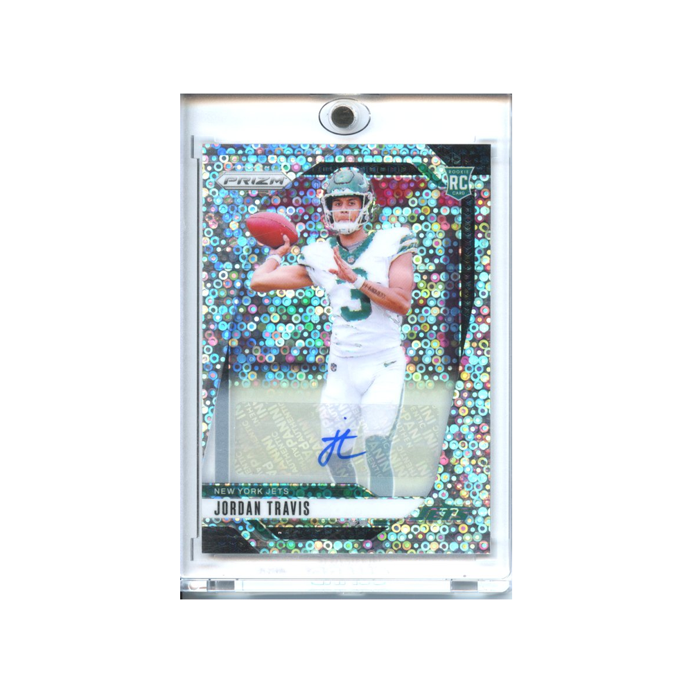 Jordan-Travis-Auto-Silver-No-Huddle-2024-Prizm-Vorderseite