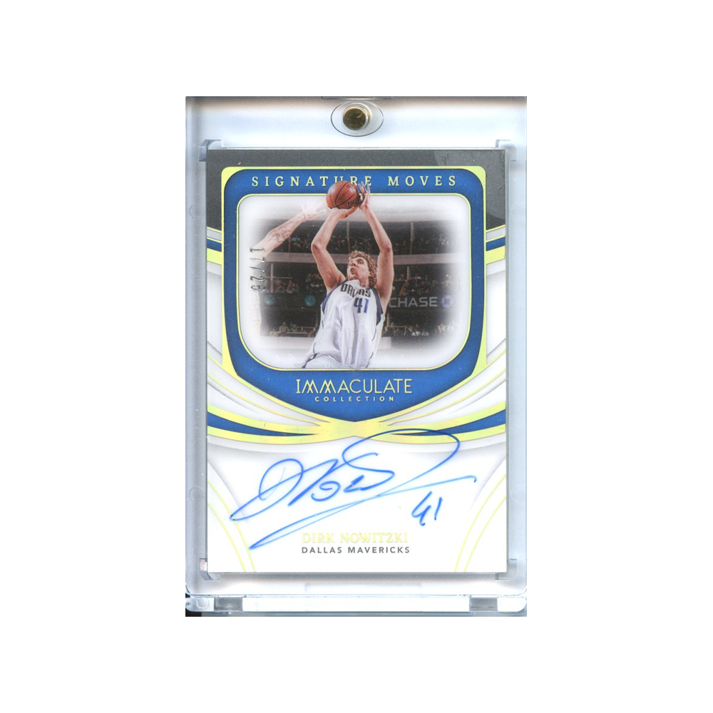 Dirk-Nowitzki-Auto-Signature-Moves-/25-2021-Immaculate-Vorderseite