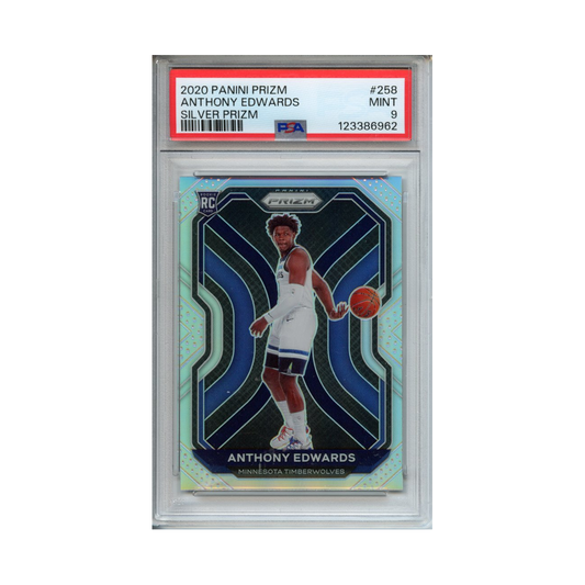 Anthony-Edwards-Silver-Prizm-2020-Panini-Prizm-PSA-9-Vorderseite