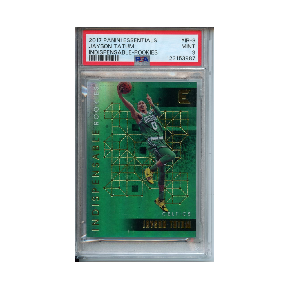 Jayson-Tatum-Indispensable--Rookies-2017-Panini-Essentials--PSA-9-Vorderseite
