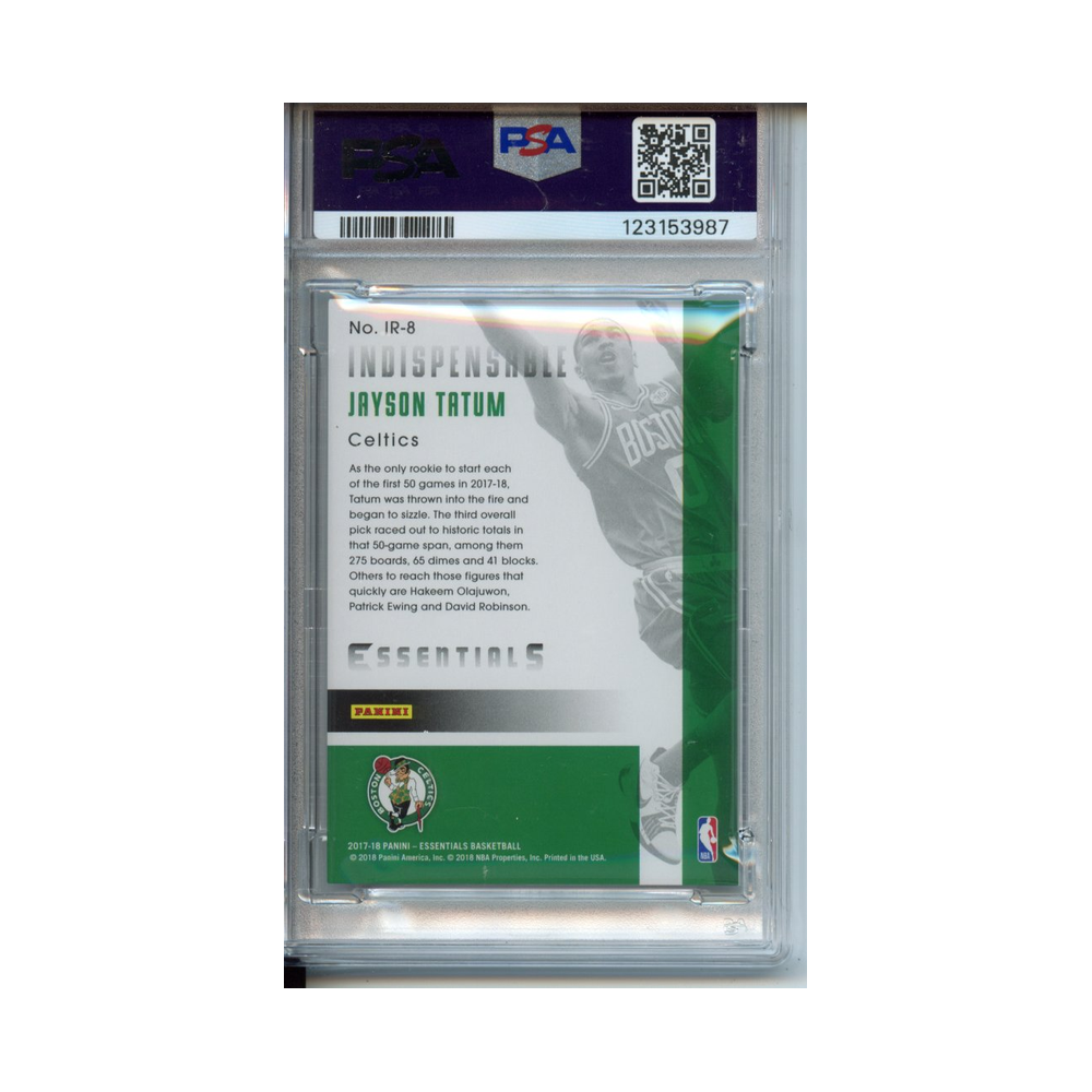 Jayson-Tatum-Indispensable--Rookies-2017-Panini-Essentials--PSA-9-Rückseite