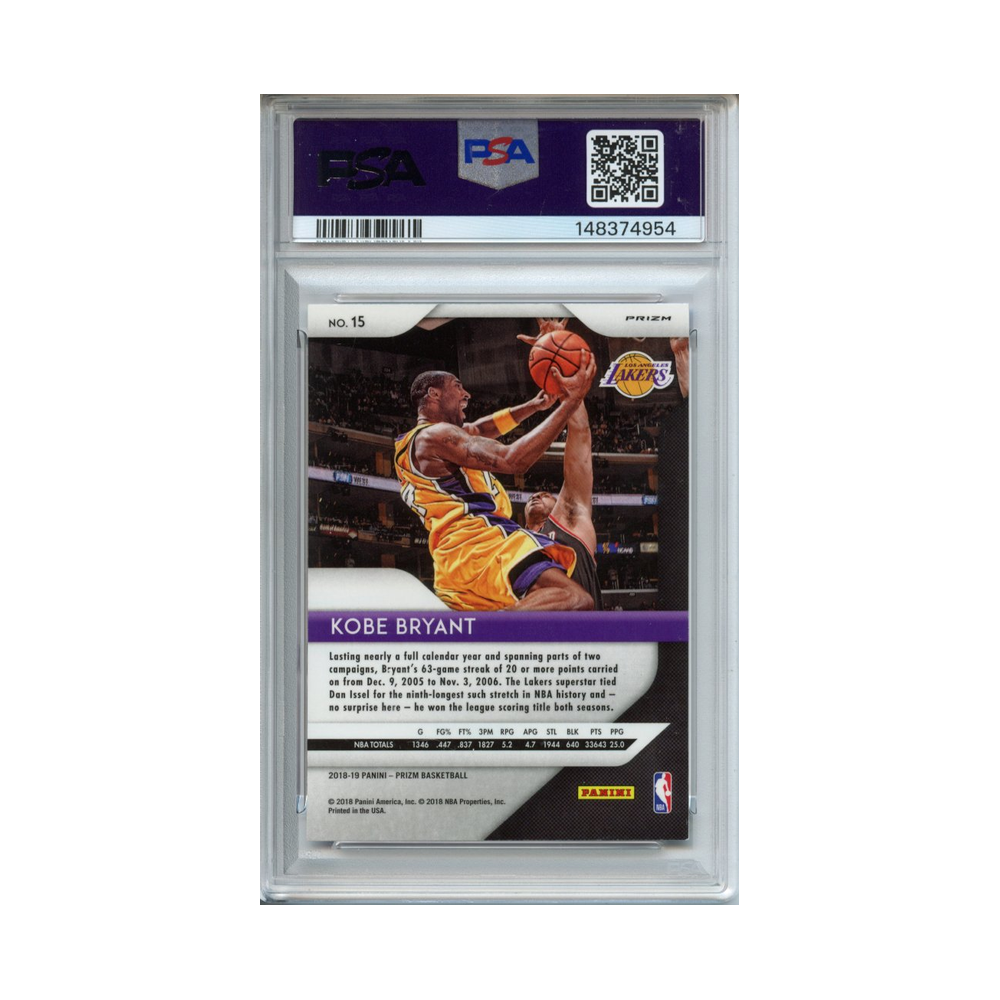 Kobe-Bryant-Purple-Wave-2018-Panini-Prizm-PSA-9-Rückseite