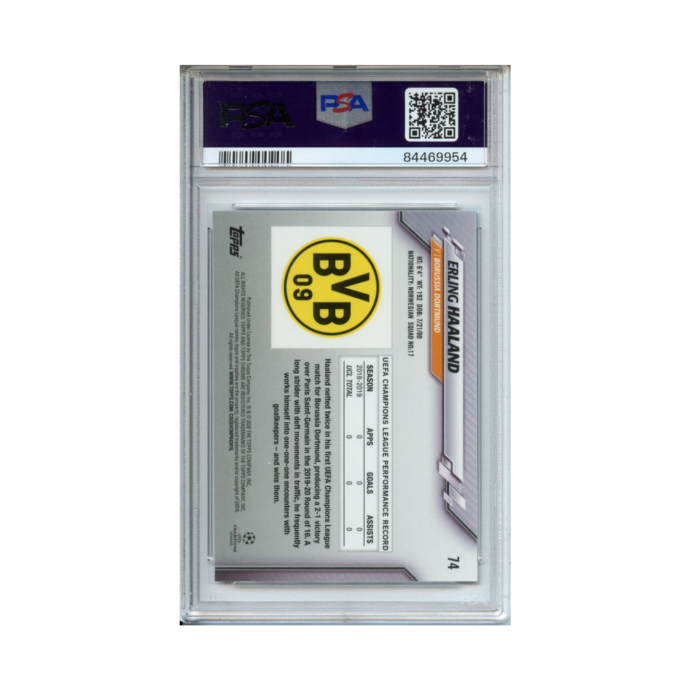 Erling-Haaland-Sapphire-Edition-2019-20-Topps-Chrome-UCL-PSA-10-Rückseite