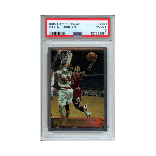 Michael-Jordan-1996-Topps-Chrome-PSA-8-Vorderseite