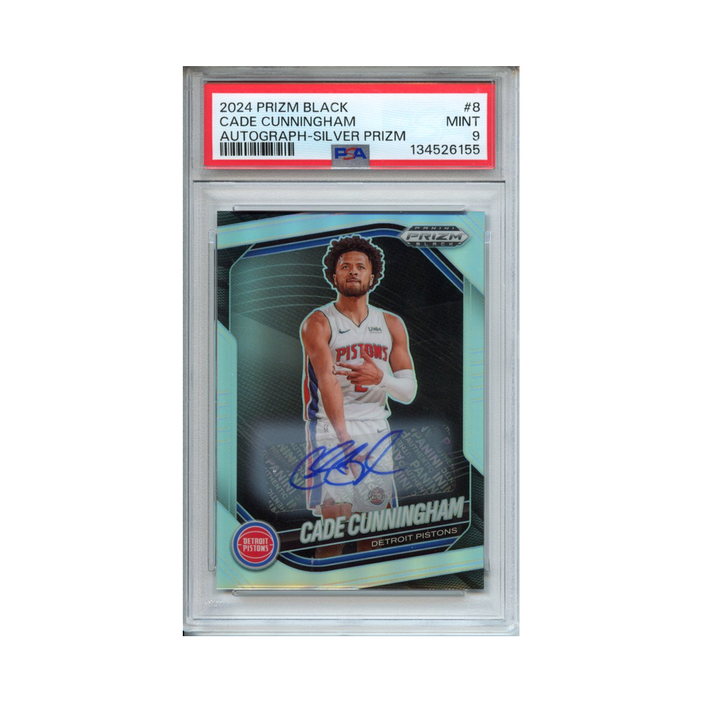 Cade-Cunningham-Autograph--Silver-Prizm-2024-Prizm-Black-PSA-9-Vorderseite
