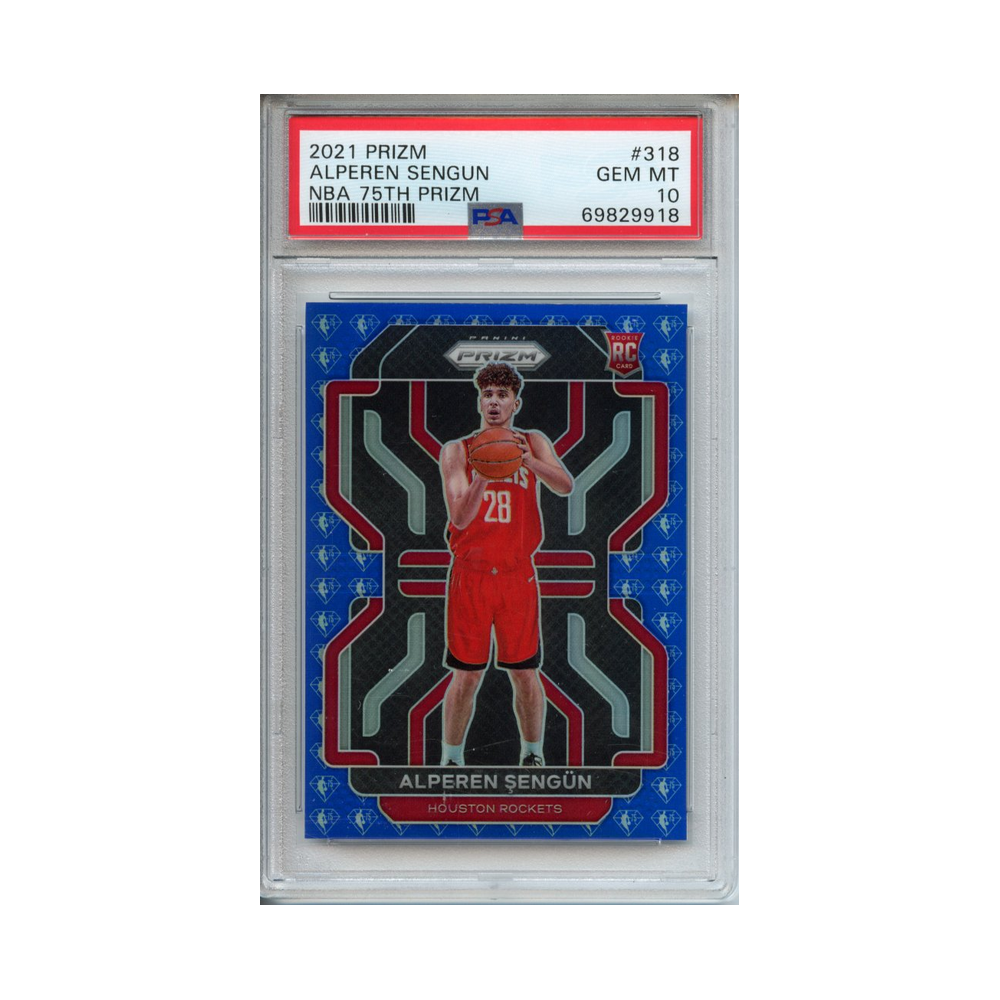 Alperen-Sengun-NBA-75TH-Prizm-2021-Prizm-PSA-10-Vorderseite
