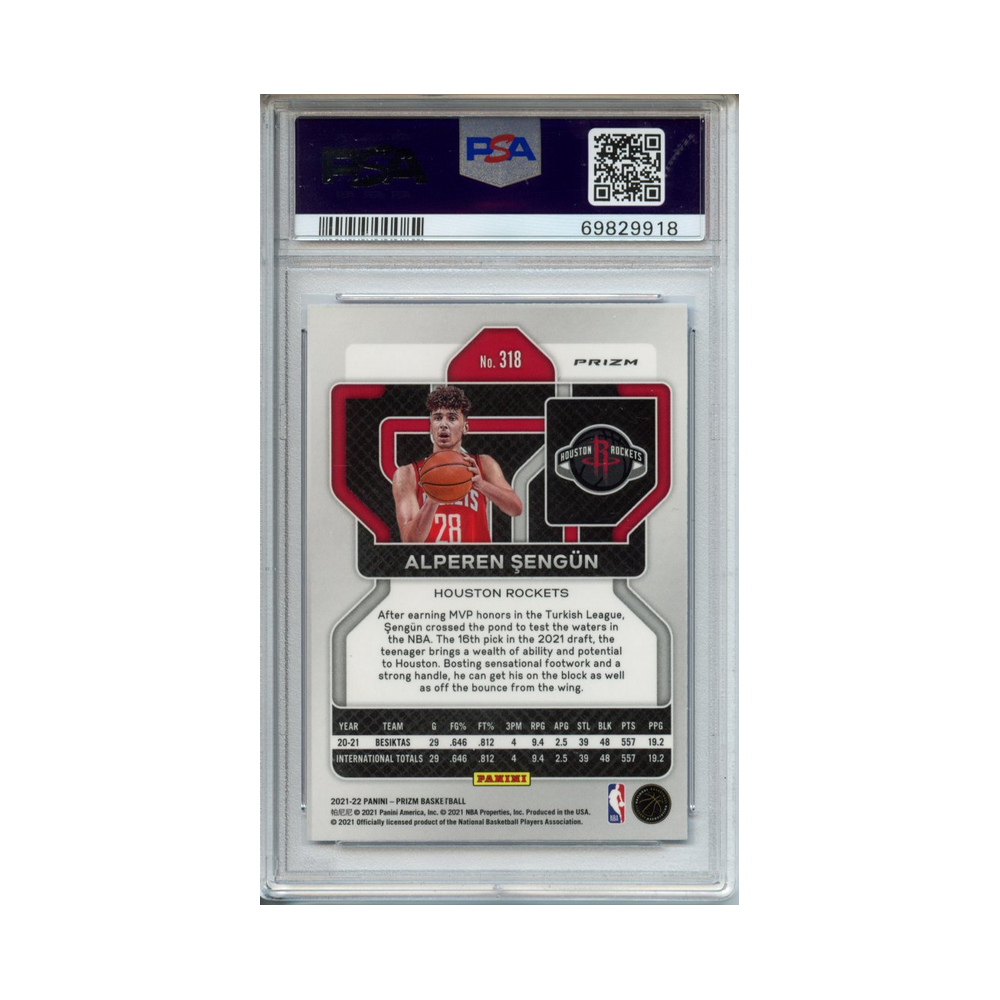 Alperen-Sengun-NBA-75TH-Prizm-2021-Prizm-PSA-10-Rückseite