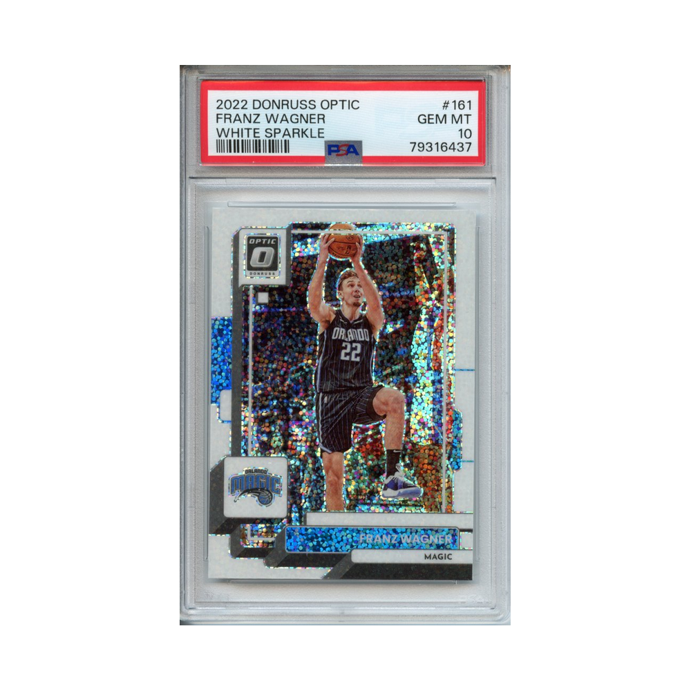 Franz-Wagner-White-Sparkle-2022-Donruss-Optic-PSA-10-Vorderseite