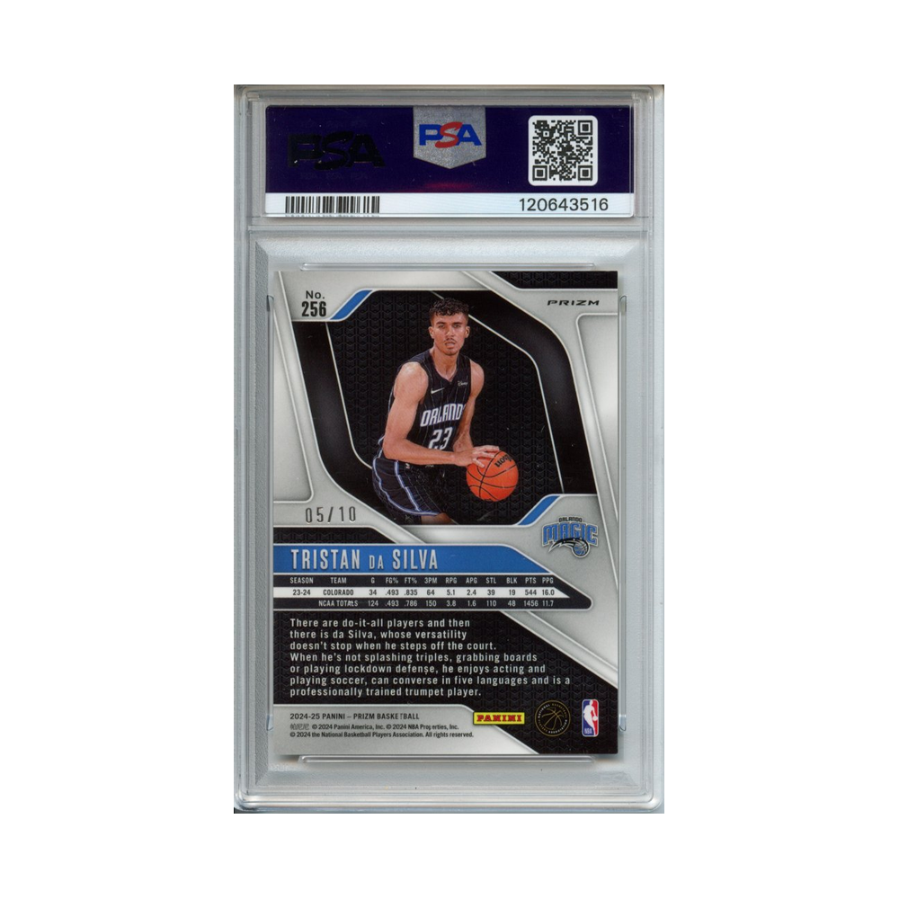 Tristan-Da-Silva-Gold-Prizm-2024-Prizm-PSA-9-Rückseite