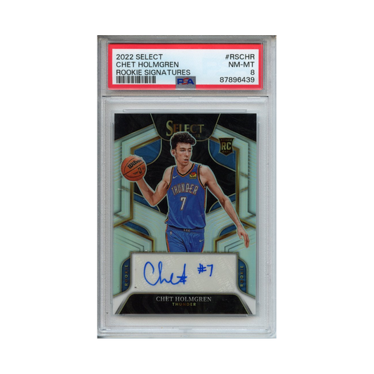 Chet-Holmgren-Rookie-Signatures-2022-Select-PSA-8-Vorderseite