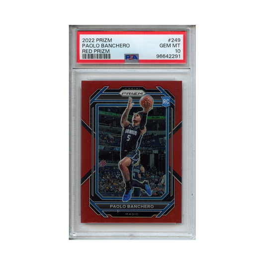 Paolo-Banchero-Red-Prizm-2022-Prizm-PSA-10-Vorderseite