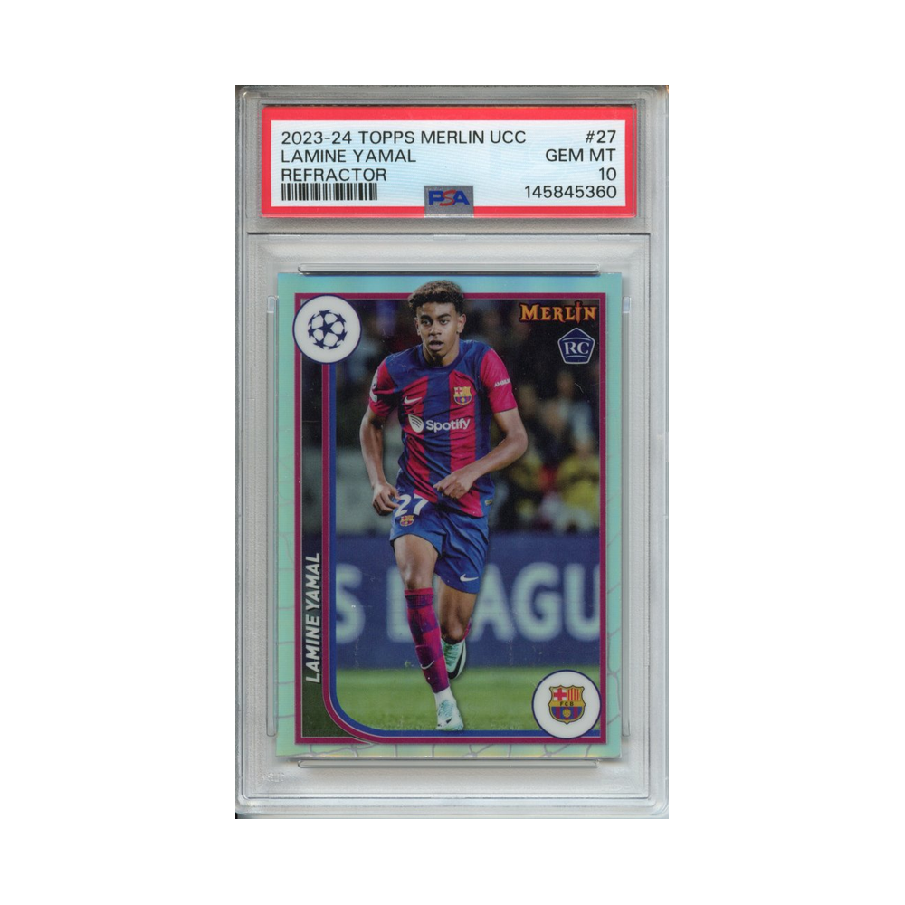 Lamine-Yamal-Refractor-2023-24-Topps-Merlin-UCC-Vorderseite