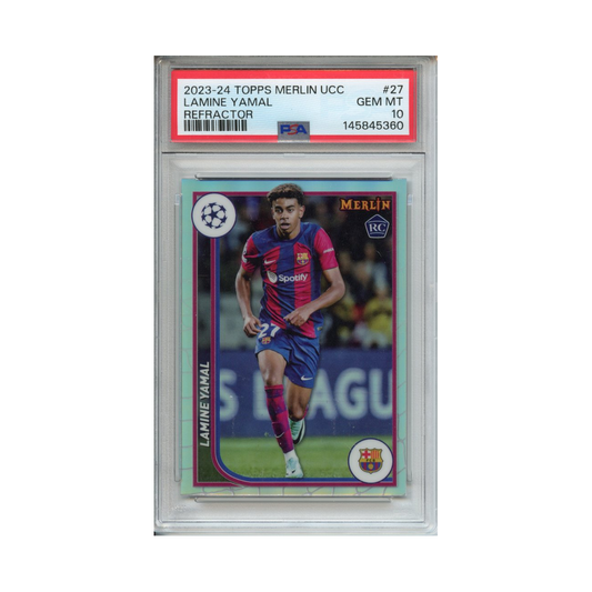 Lamine-Yamal-Refractor-2023-24-Topps-Merlin-UCC-Vorderseite