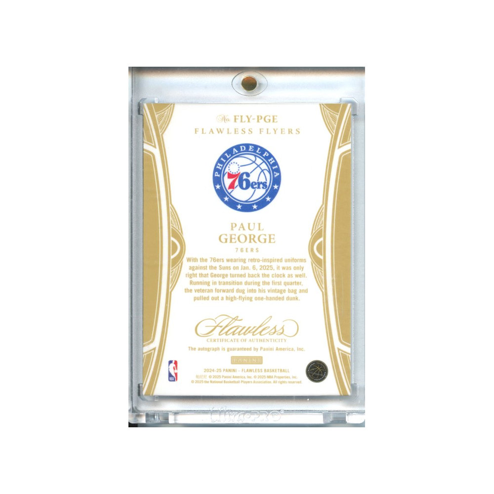 Paul-George-Autograph-Blue-/8-2024-Flawless-Rückseite